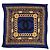 Foulard chanel seta 100 % seta 90 x 90 cm Blu scuro
