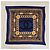 Foulard chanel seta 100 % seta 90 x 90 cm Blu scuro - vista 2