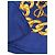 Foulard chanel seta 100 % seta 90 x 90 cm Blu scuro - vista 6