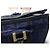 Borsa a mano Fendi Boston Zucca tela nera Nero Blu navy Blu scuro - vista 11