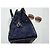 Borsa a mano Fendi Boston Zucca tela nera Nero Blu navy Blu scuro - vista 14