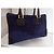 Borsa a mano Fendi Boston Zucca tela nera Nero Blu navy Blu scuro - vista 2