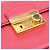 Borsa Sound Lock in Saffiano Rosa di Prada - vista 7
