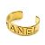 Bracciale rigido placcato oro Chanel D'oro - vista 2