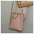 Céline Borsa a mano verticale in tela CELINE in pelle 2 in 1 rosa oro Auth sw418 D'oro - vista 21