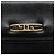 Borsa a spalla con catena GUCCI in pelle nera e oro Auth 121927 Nero D'oro - vista 18