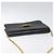 Borsa a spalla con catena GUCCI in pelle nera e oro Auth 121927 Nero D'oro - vista 6