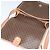 Céline Bolso de hombro de lona Macadam CELINE en cuero PVC marrón dorado Auth 117973 Castaño - vista 19