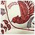 Foulard in seta rosso e bianco Christian Dior - vista 2