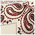 Foulard in seta rosso e bianco Christian Dior - vista 4