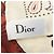 Foulard in seta rosso e bianco Christian Dior - vista 6