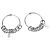 Splendidi orecchini DOLCE & GABBANA cerchio con sferette swarovski Argento