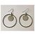 Ikonische Vintage-Hoops Ohrringe DOLCE & GABBANA mit einem Logo-Medaillon innen Silber - Ansicht 10