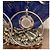 Ikonische Vintage-Hoops Ohrringe DOLCE & GABBANA mit einem Logo-Medaillon innen Silber - Ansicht 12