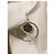 Ikonische Vintage-Hoops Ohrringe DOLCE & GABBANA mit einem Logo-Medaillon innen Silber - Ansicht 6