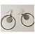 Ikonische Vintage-Hoops Ohrringe DOLCE & GABBANA mit einem Logo-Medaillon innen Silber - Ansicht 7