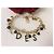 Delizioso bracciale DOLCE & GABBANA acciaio dorato "Desire" con charms D'oro - vista 10
