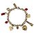 Delizioso bracciale DOLCE & GABBANA acciaio dorato charms rossetto e altri
