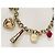 Delizioso bracciale DOLCE & GABBANA acciaio dorato charms rossetto e altri - vista 7