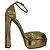 Sandali Casadei in pelle dorata D'oro