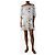 See by Chloé Weißes und blaues Blumen-Minikleid - Größe UK 6