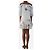 See by Chloé Weißes und blaues Blumen-Minikleid - Größe UK 6 - Ansicht 2