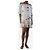 See by Chloé Weißes und blaues Blumen-Minikleid - Größe UK 6 - Ansicht 3