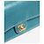Chanel Borsa a spalla mini flap esotica turchese Verde - vista 5