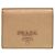 Prada Saffiano Leder Gold Bi-Fold Geldbörse Golden