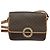 Céline Bolsa de ombro em lona Macadam CELINE, couro PVC, marrom, dourado, autêntica 123950 - vista 2