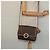 Céline Bolsa de ombro em lona Macadam CELINE, couro PVC, marrom, dourado, autêntica 123950 - vista 20