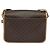 Céline Bolsa de ombro em lona Macadam CELINE, couro PVC, marrom, dourado, autêntica 123950 - vista 3
