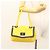 CHANEL Matelassé 2.55 Borsa a Spalla in Pelle di Pecora Gialla Argento CC Auth bs25489 Giallo - vista 24
