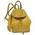 Zaino in pelle Christian Dior oro giallo Auth BA2068 D'oro