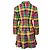Set Gianni Versace Blazer e Mini Gonna in Lana a Quadri Multicolore - vista 2