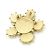Chanel Coco Mark Tweed Brosche mit Kunstperlen und Strass Golden - Ansicht 3
