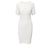 Vestido Jean Paul Gaultier de punto de algodón Eggshell Blanco roto