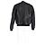 Texturierte, schwarze Polyester-Bomberjacke mit Reißverschluss von Dsquared2 - Ansicht 6
