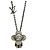 Louis Vuitton Metall Vivienne Anhänger Halskette M00831 Grau
