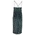 Abito slip Dudania Devoré in velluto verde Hugo Boss - vista 3