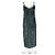 Abito slip Dudania Devoré in velluto verde Hugo Boss - vista 4