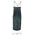 Abito slip Dudania Devoré in velluto verde Hugo Boss - vista 6