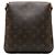 Borsa a spalla lunga Musette Salsa Monogram Louis Vuitton in pelle PVC marrone - vista 3