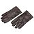 Hermès Guantes de cordero con botón Hermes Sellier Castaño - vista 2