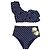 Tory Burch Zweiteiliges Bikini-Set mit Marineblauen Punkten - Größe S