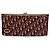Diorissimo Dior Clutch in tela Christian Vintage Burgundy Logo issimo