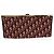 Diorissimo Dior Clutch in tela Christian Vintage Burgundy Logo issimo - vista 3