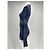 Abito mini a righe Isabel Marant Etoile Blu Navy Nero - vista 4