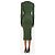 Khaite Vestido midi canelado verde Alessandra - tamanho XS - vista 2