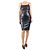 Theory Schwarzes Midi-Kleid aus Kunstleder - Größe UK 4